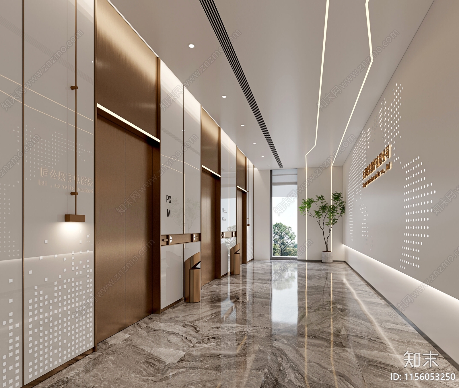 现代办公室设cad施工图下载【ID:1156053250】