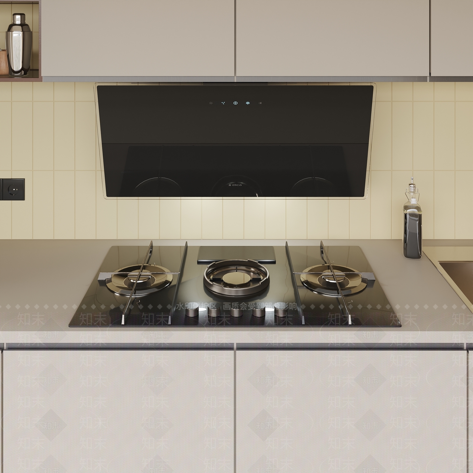 SIEMENS现代燃气灶3D模型下载【ID:1156055065】