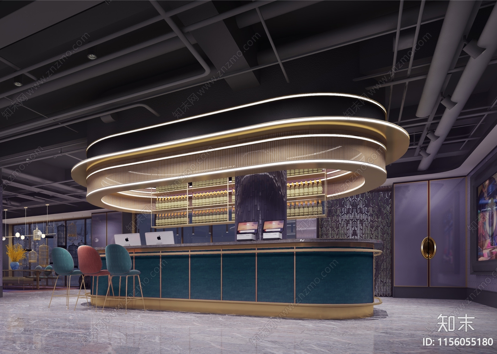 酒店服务台大样图施工图下载【ID:1156055180】