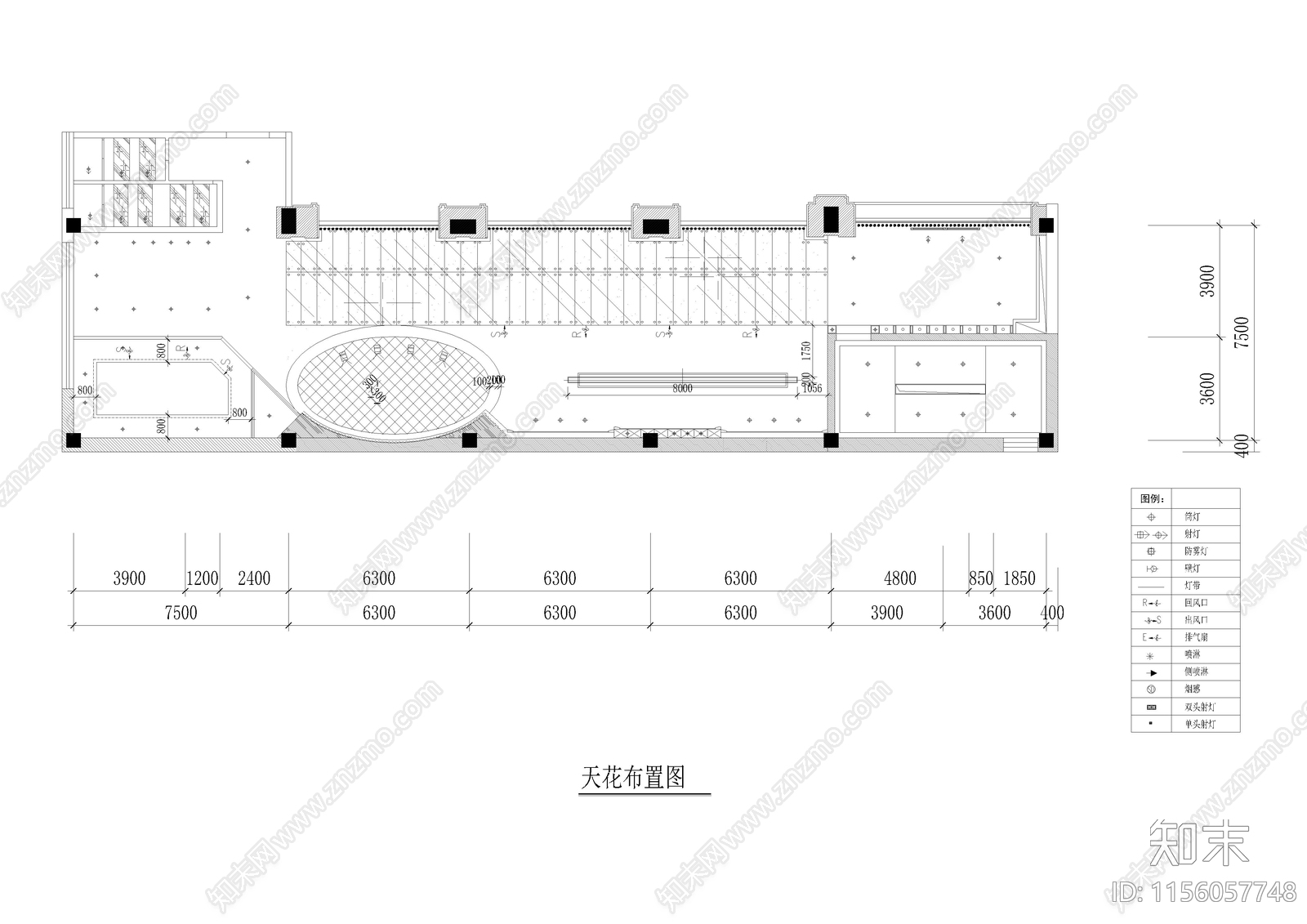 320㎡酒吧cad施工图下载【ID:1156057748】