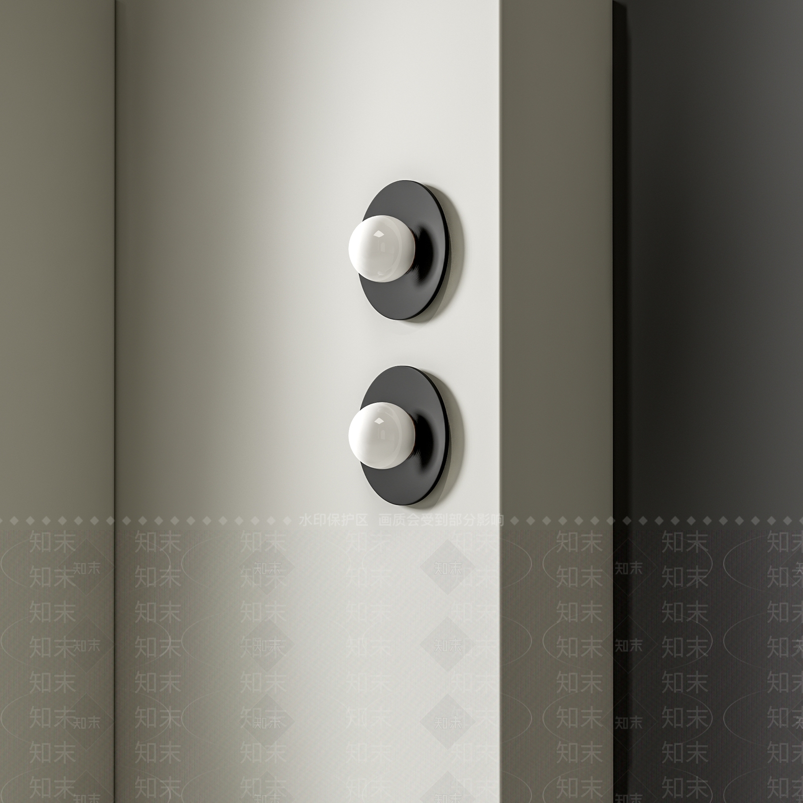 现代球形壁灯3D模型下载【ID:1156058255】