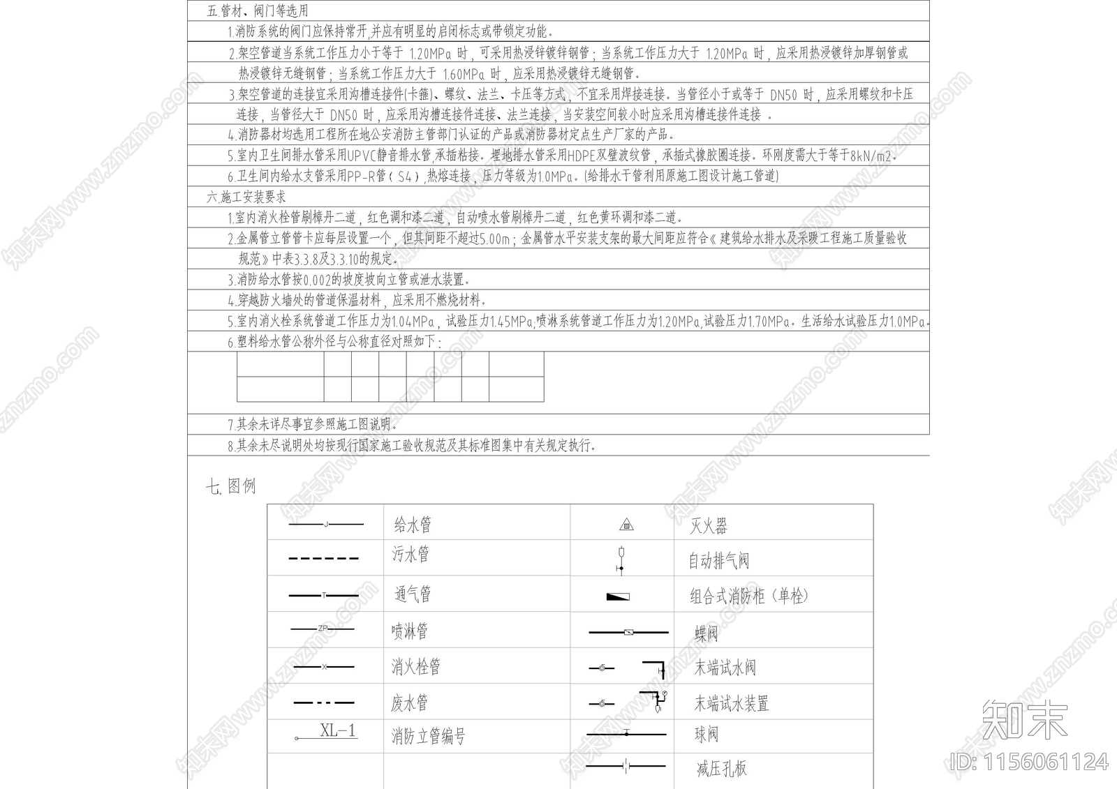 酒店目录空调通风图例cad施工图下载【ID:1156061124】