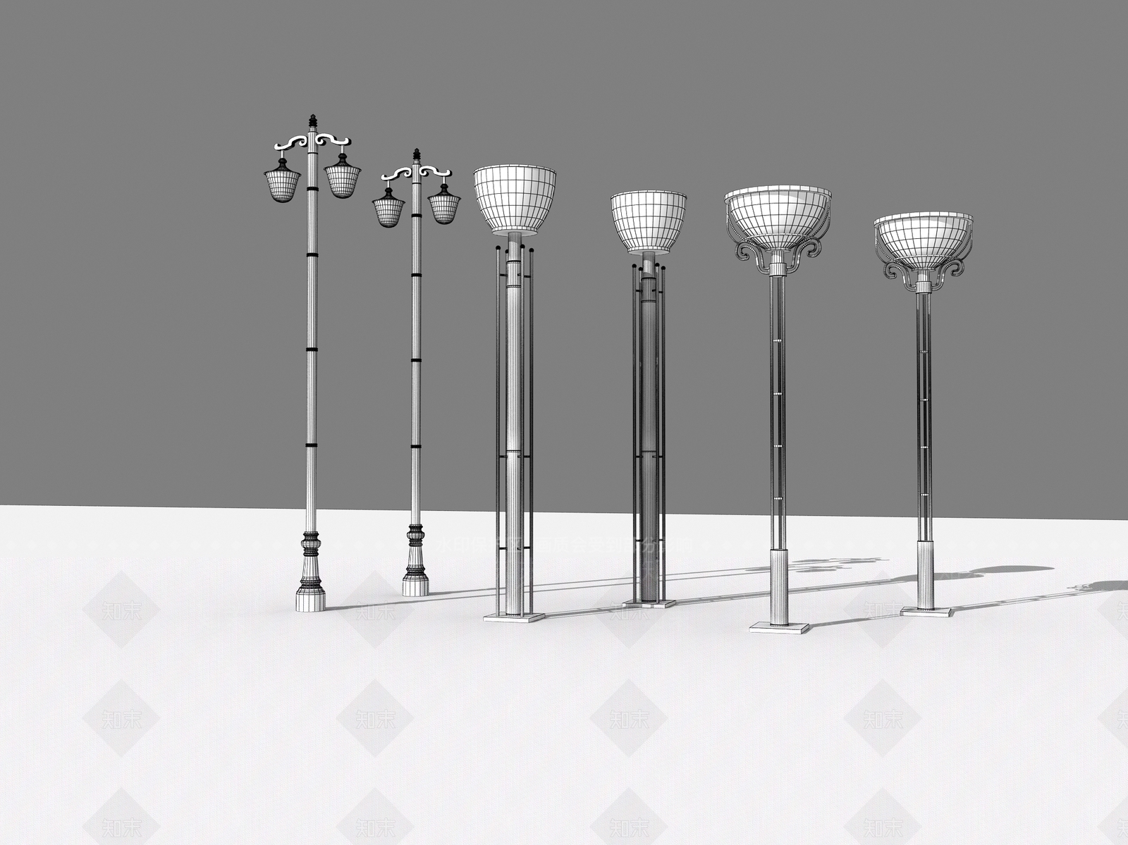 现代路灯3D模型下载【ID:1156066243】