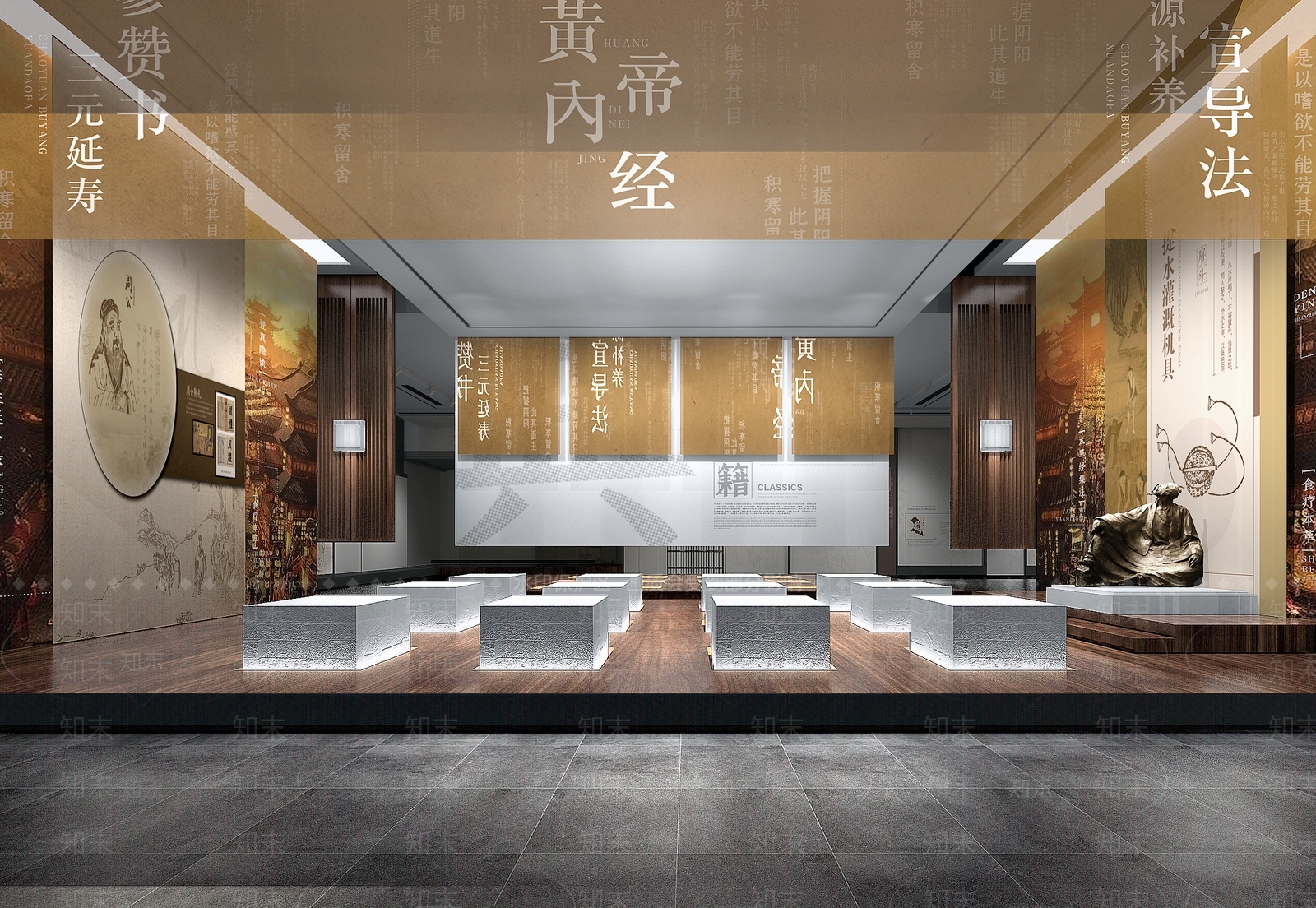 新中式博物馆3D模型下载【ID:1156073851】
