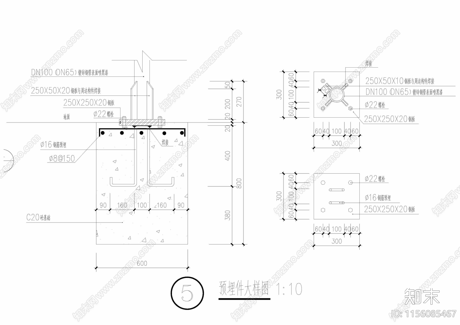 标准网球场围栏施工图下载【ID:1156085467】