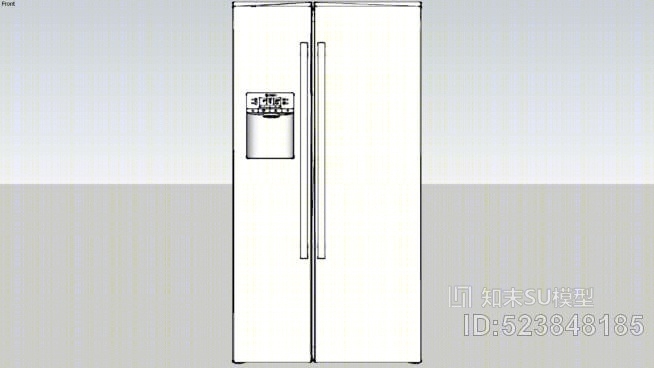博世直线系列500系列计数器并列冰箱SU模型下载【ID:523848185】