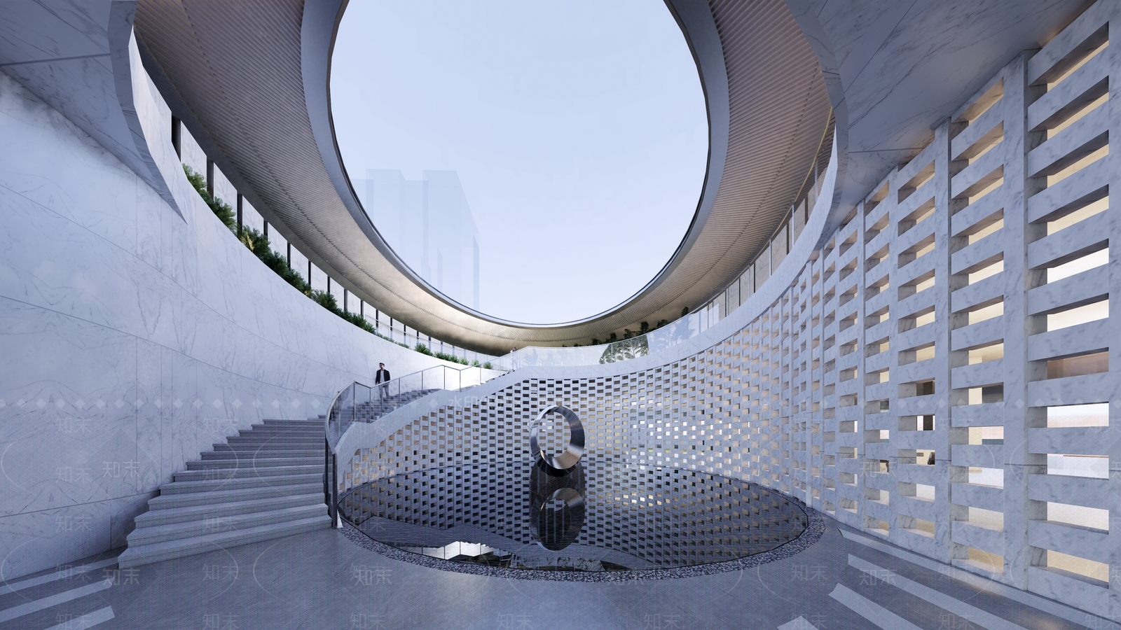 现代商场建筑SU模型下载【ID:1156089855】