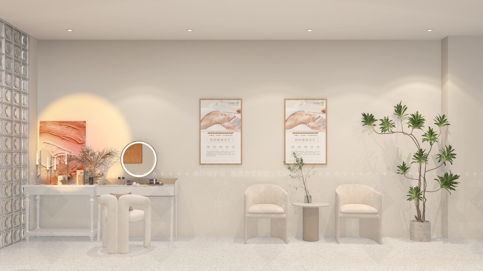 现代美甲店3D模型下载【ID:1214354248】