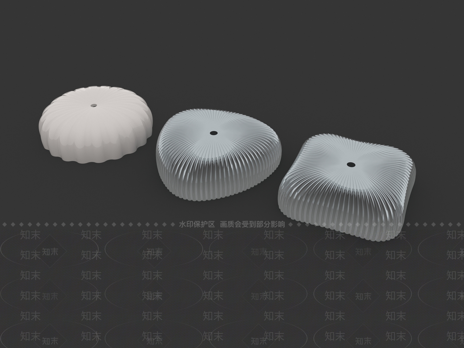 现代条纹玻璃灯罩3D模型下载【ID:1156092799】