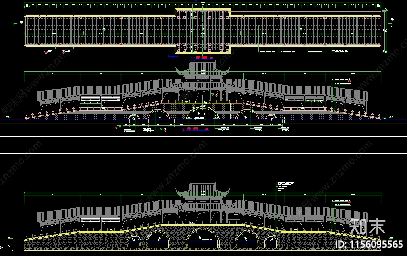 古建桥施工图下载【ID:1156095565】
