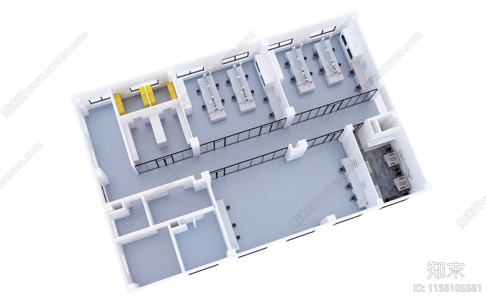 现代实验室3D模型下载【ID:1156105561】