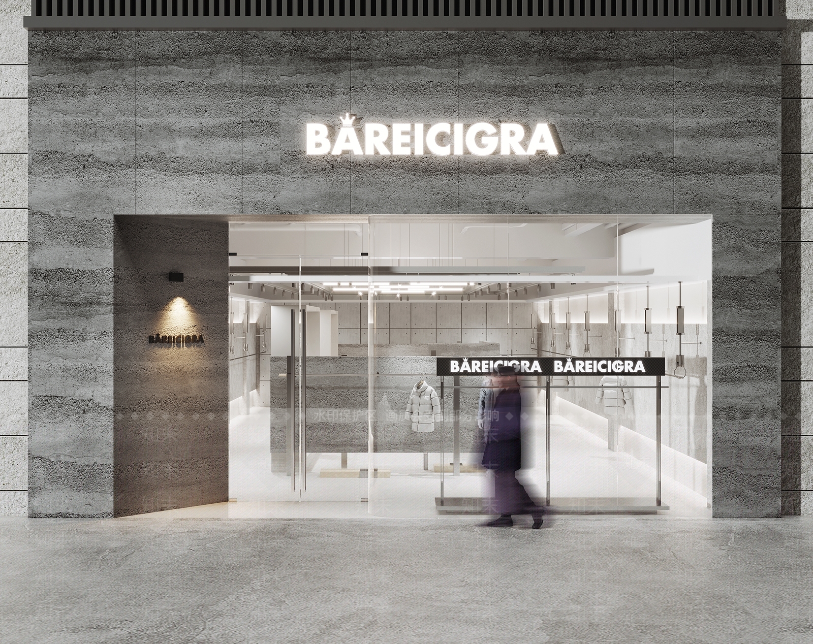 工业风男装店3D模型下载【ID:1156106944】