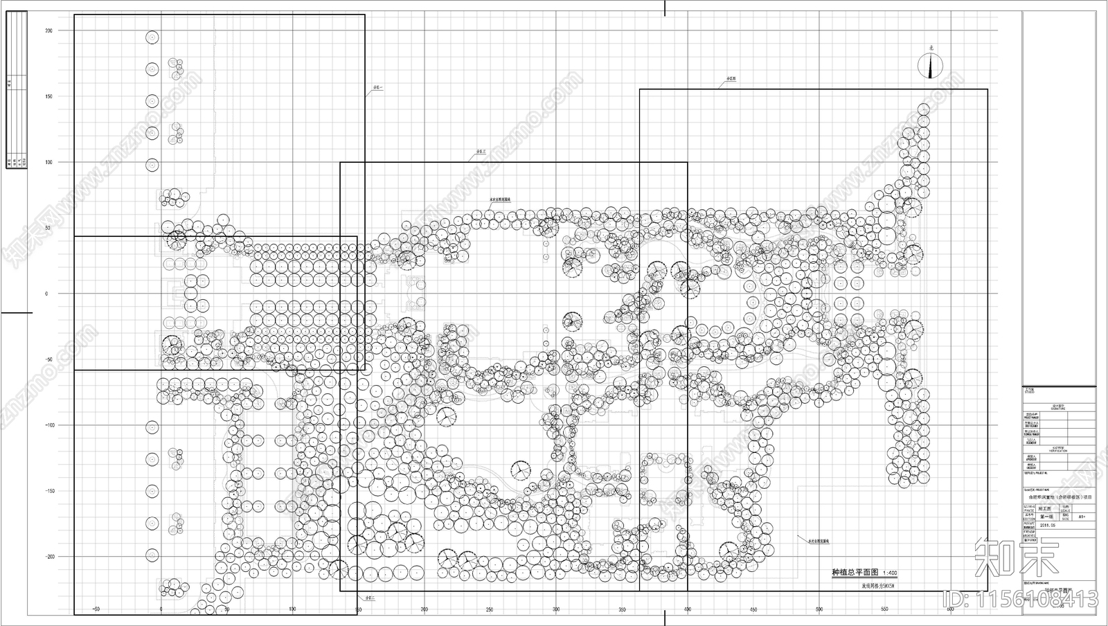 华润住宅小区植物种植设cad施工图下载【ID:1156108413】