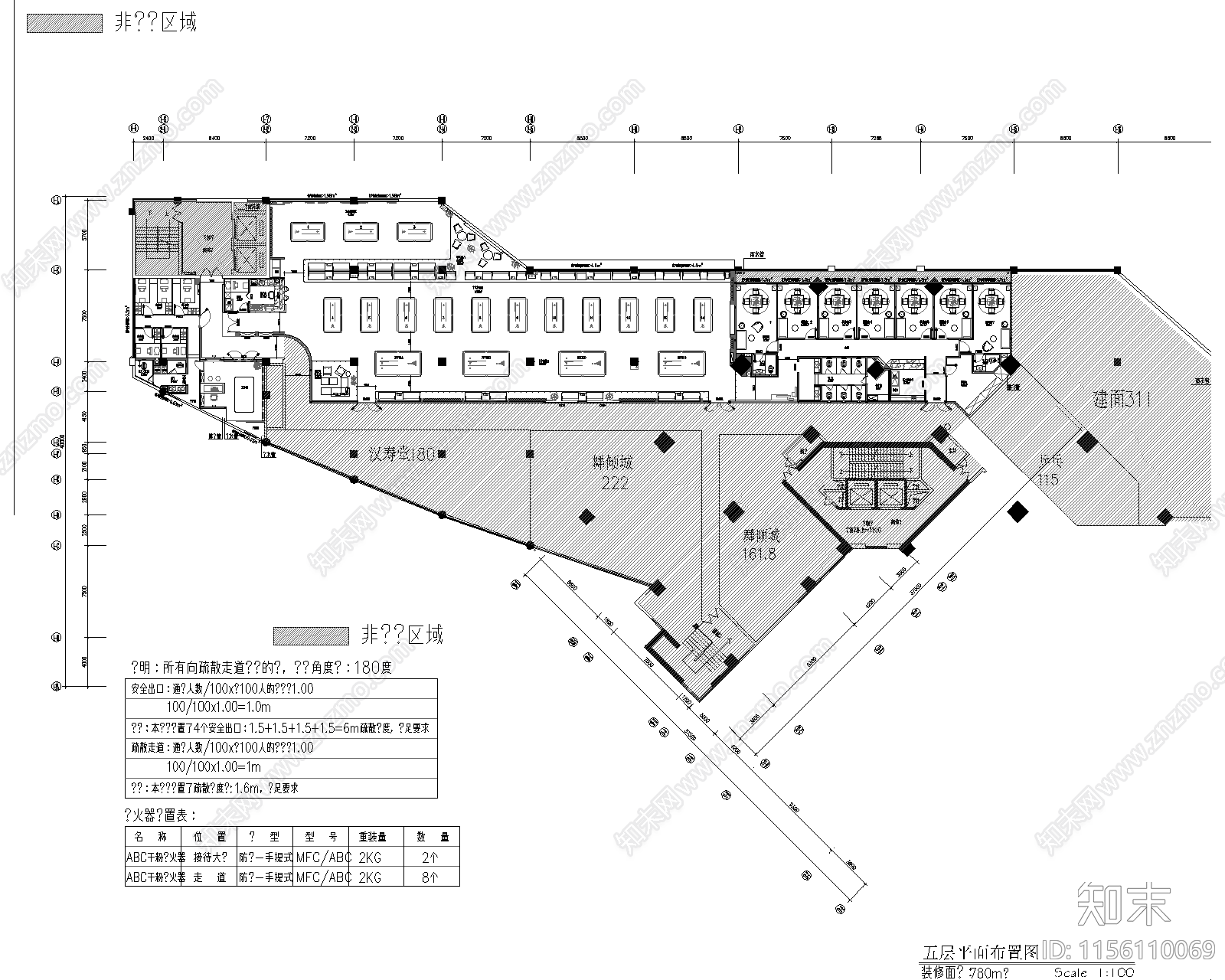 台球室装修图纸施工图下载【ID:1156110069】