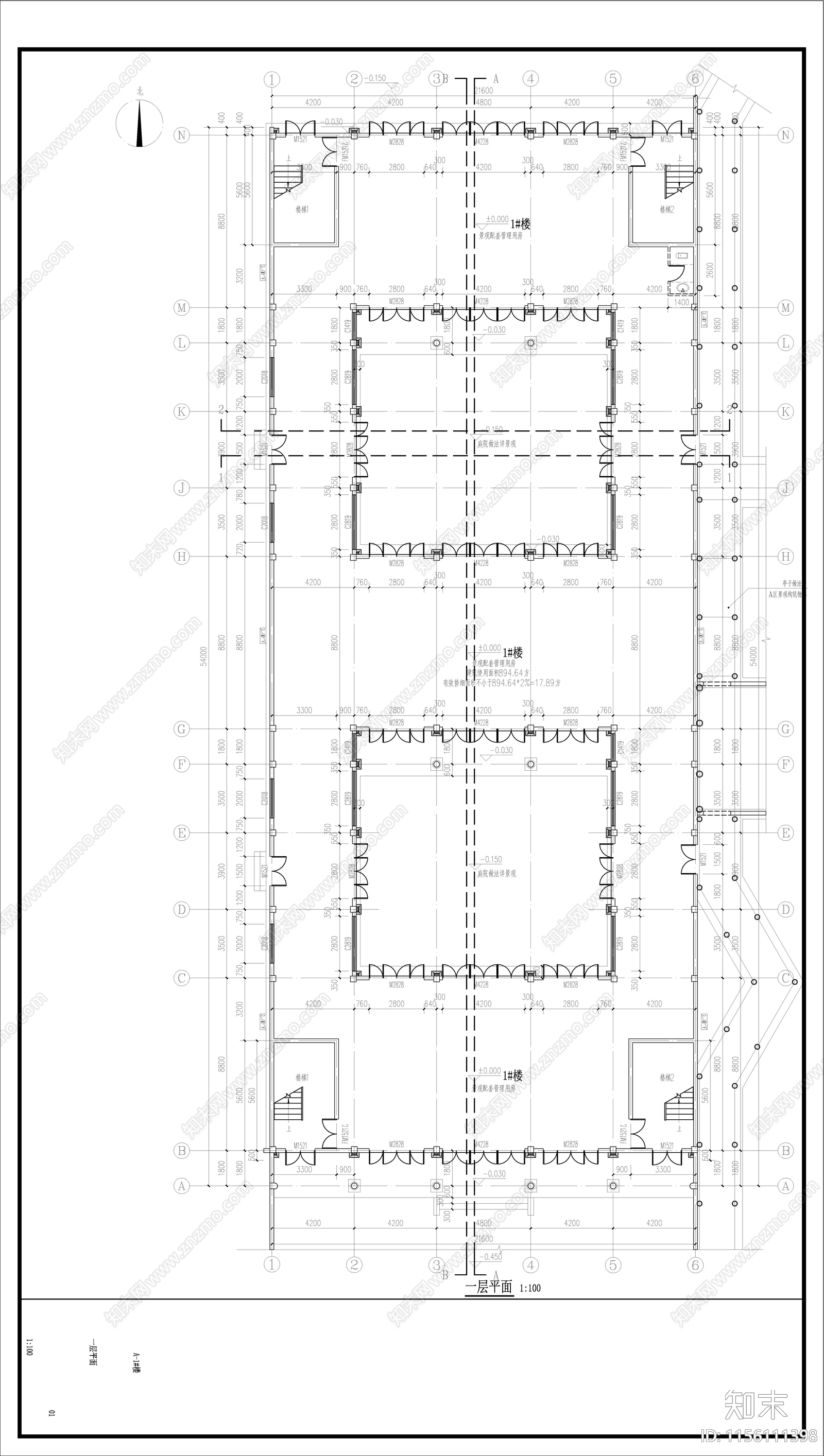 中式古建cad施工图下载【ID:1156111398】