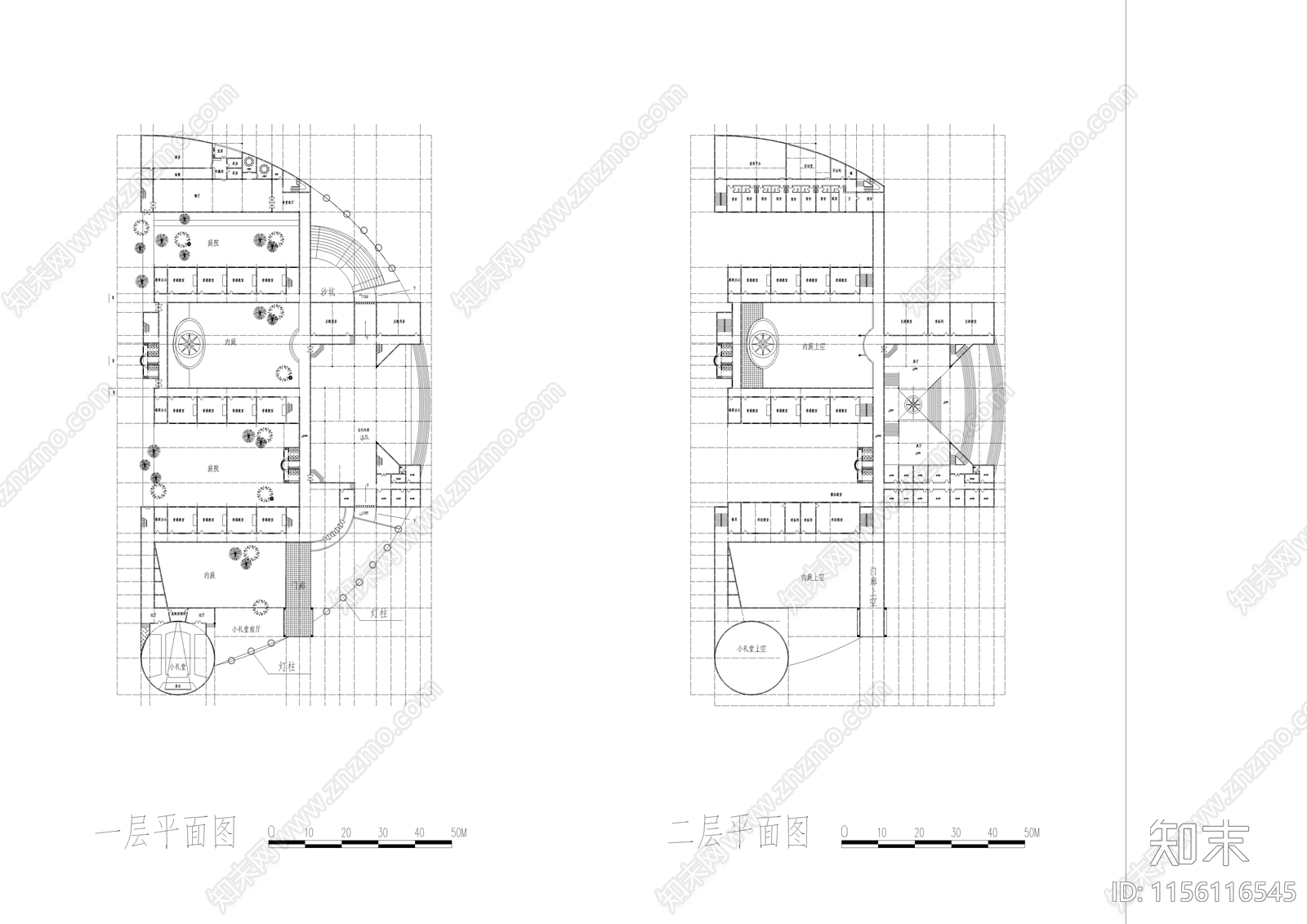 白云小学教学楼cad施工图下载【ID:1156116545】