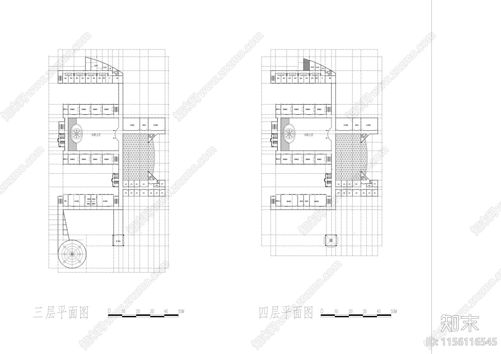 白云小学教学楼cad施工图下载【ID:1156116545】