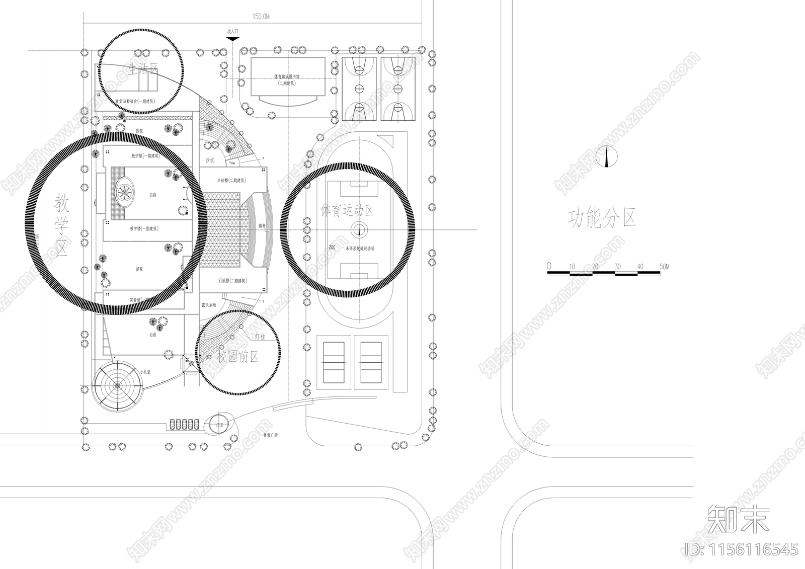 白云小学教学楼cad施工图下载【ID:1156116545】