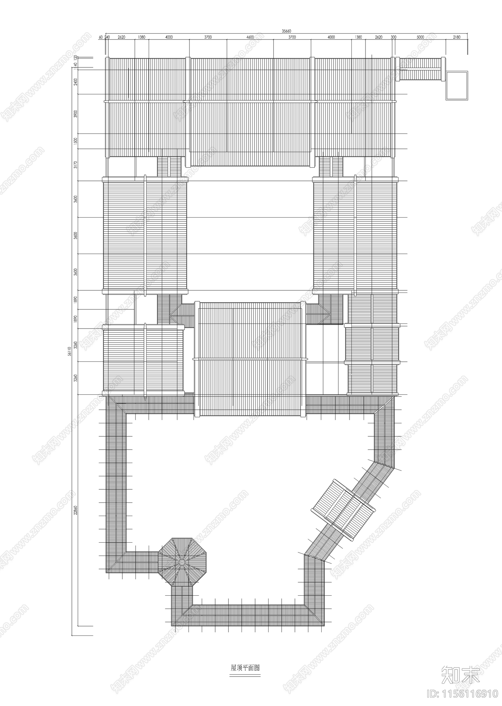 经典四合院cad施工图下载【ID:1156116910】