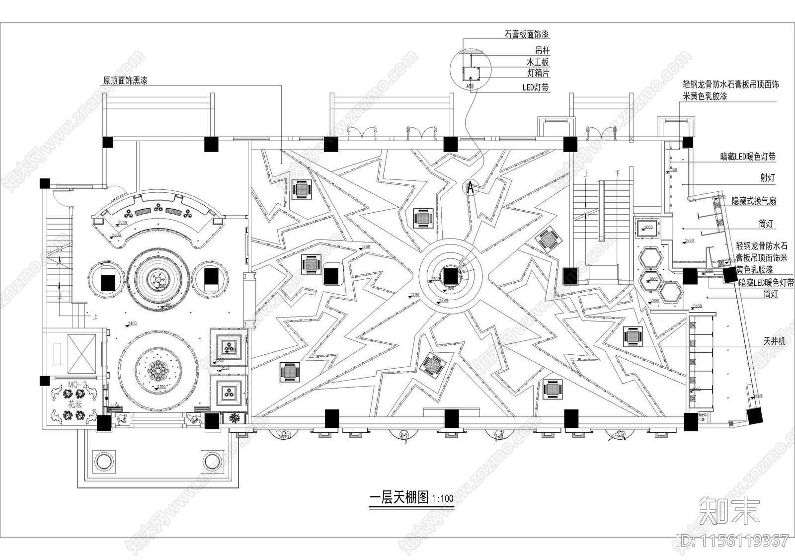 某酒吧cad施工图下载【ID:1156119367】