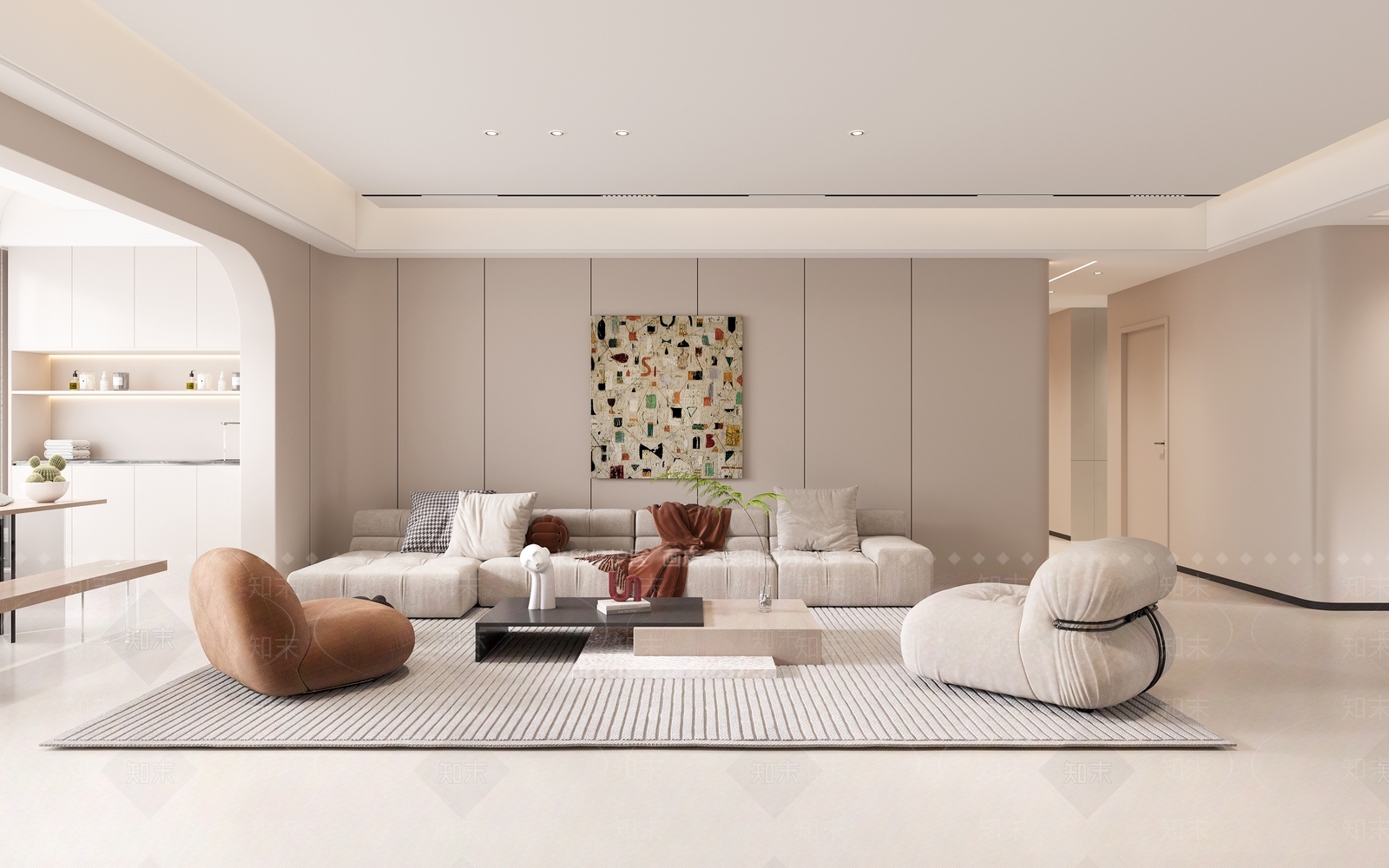 现代后厨3D模型下载【ID:1214354742】