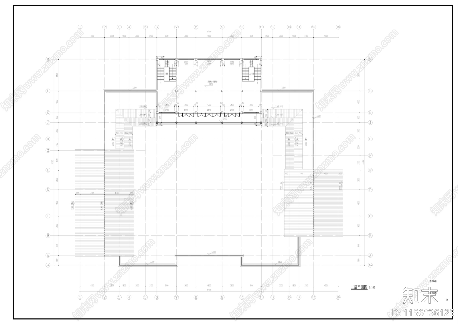 中式古建硬山建筑cad施工图下载【ID:1156136125】