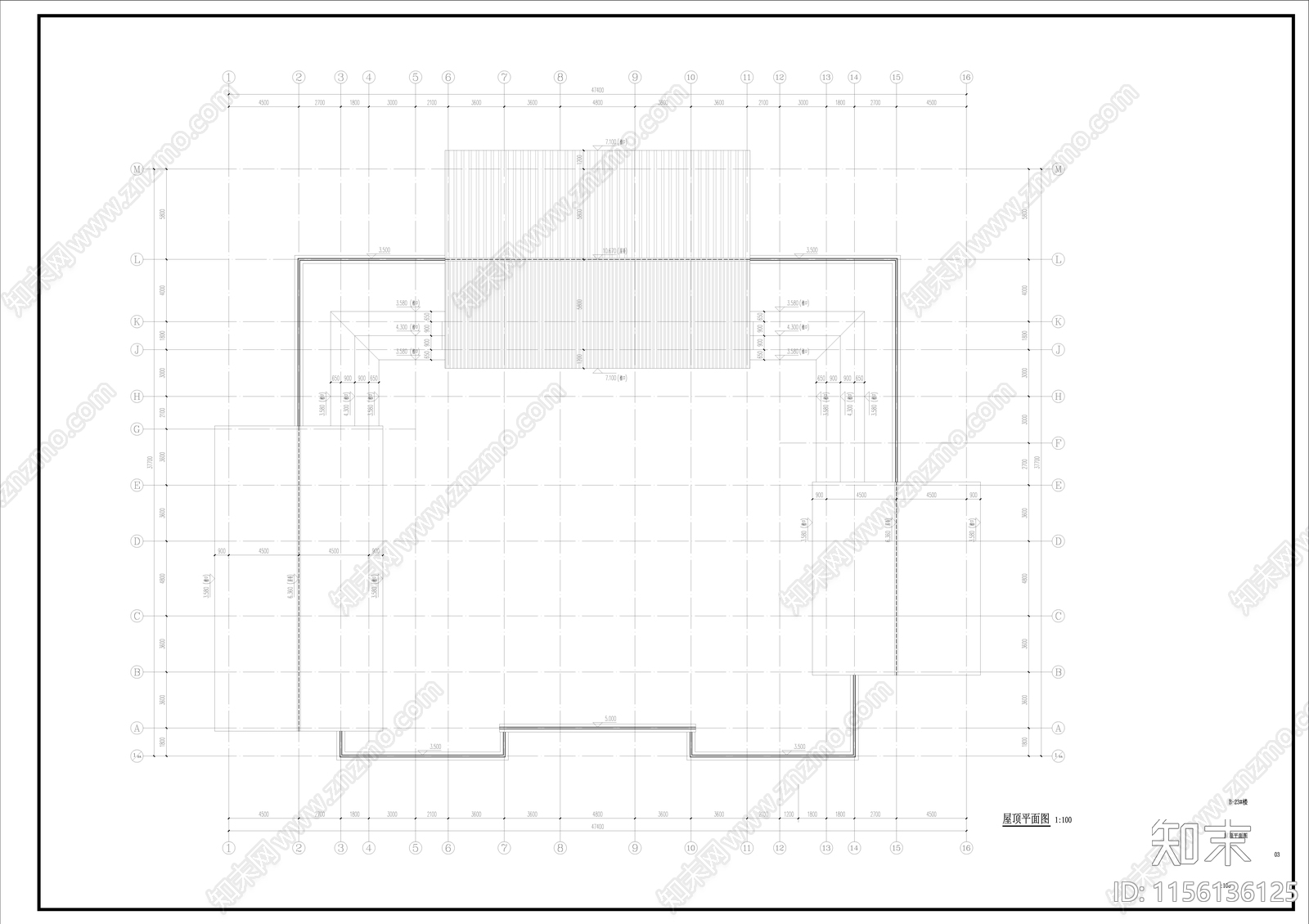 中式古建硬山建筑cad施工图下载【ID:1156136125】