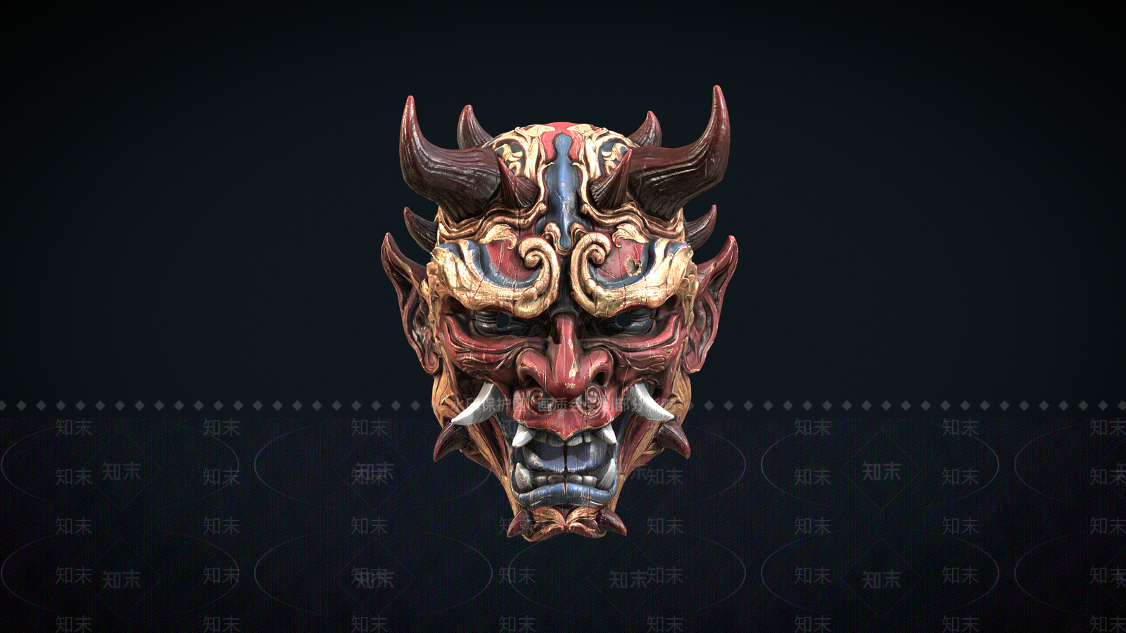 日式雕塑摆件3D模型下载【ID:1156137158】