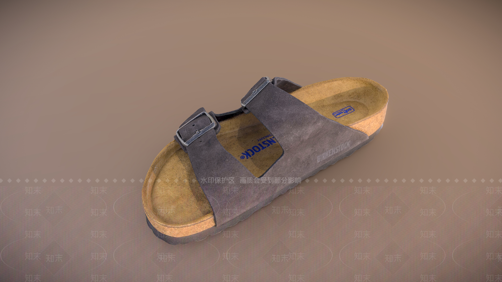 现代鞋子3D模型渲染效果图