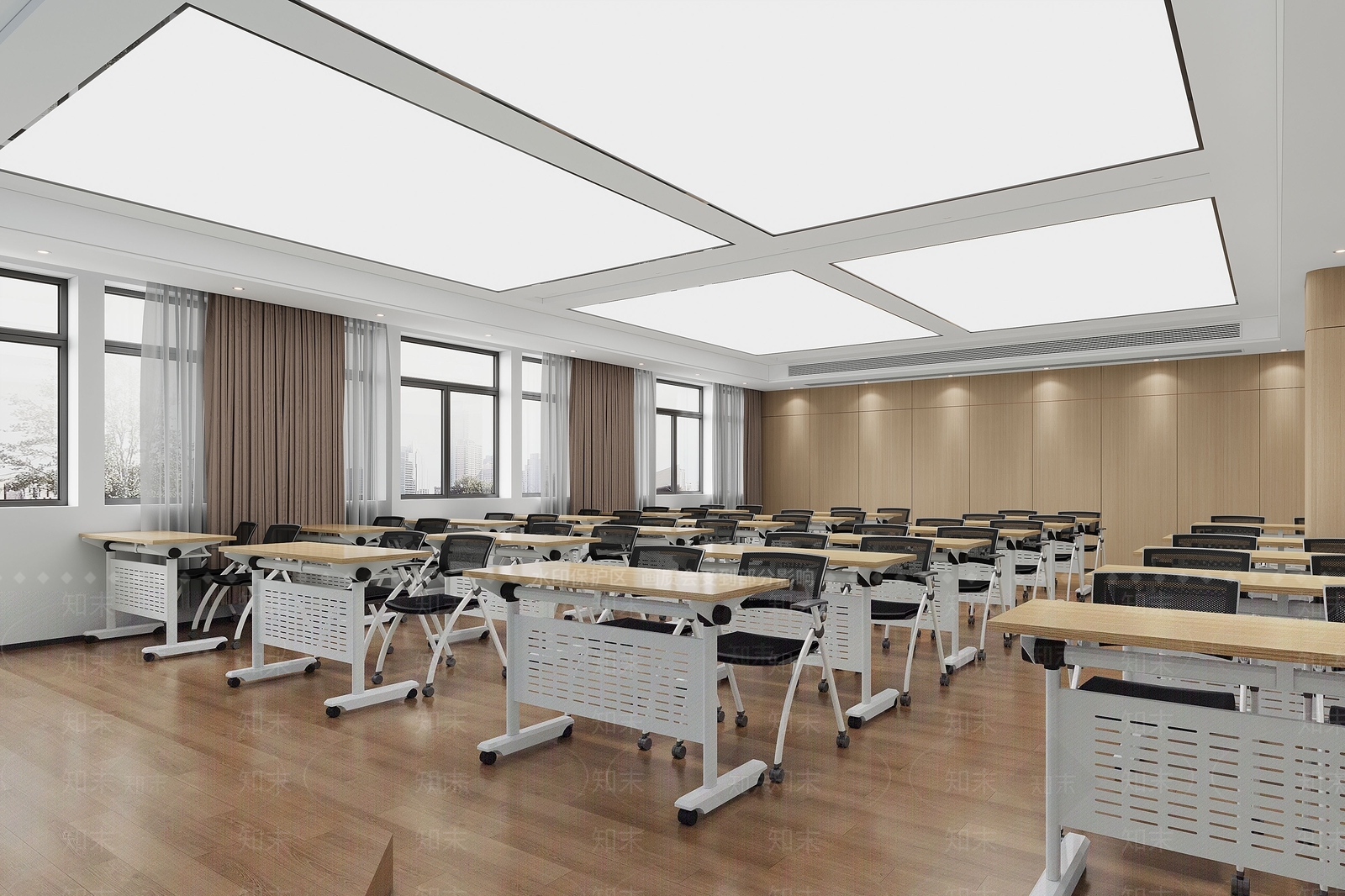 现代实践教室3D模型下载【ID:1156148036】