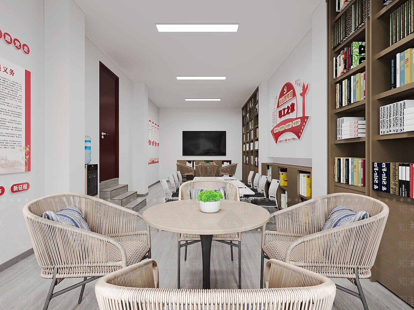 现代休息区3D模型下载【ID:1156148420】