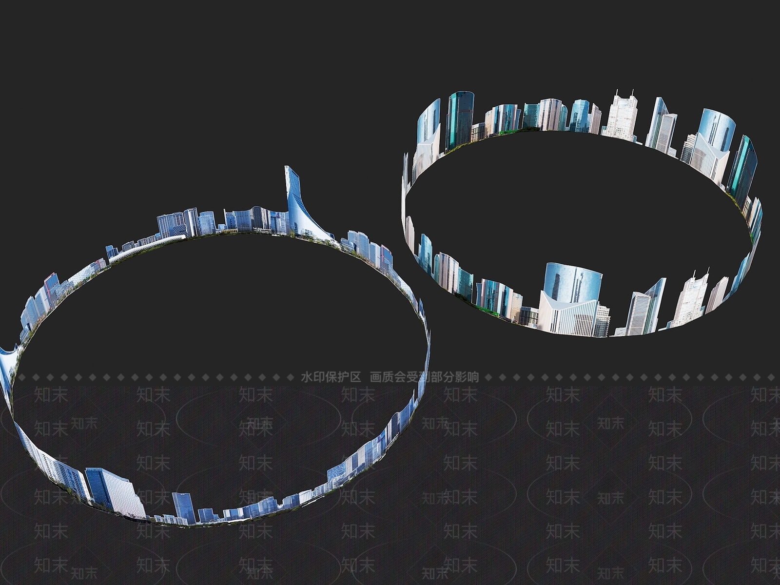 现代背建筑贴图3D模型下载【ID:1156152300】