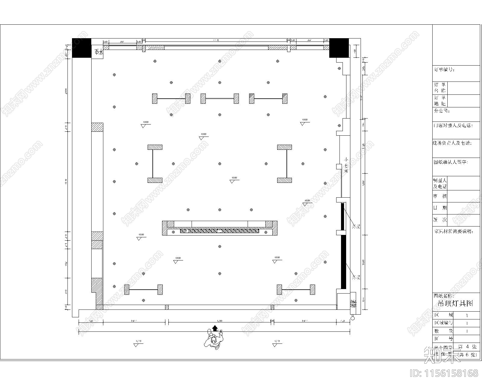 大同家具店平面立面装修图cad施工图下载【ID:1156158168】