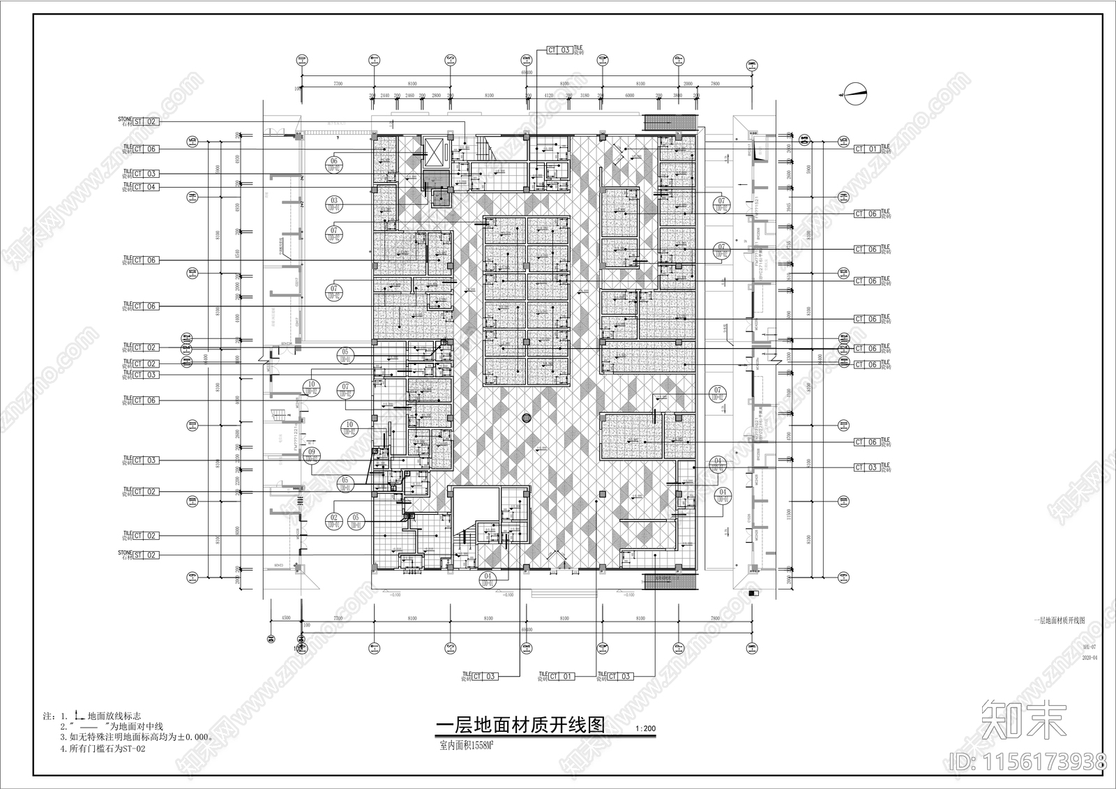 社区卫生服务中心业务用房室内装修改造工程cad施工图下载【ID:1156173938】