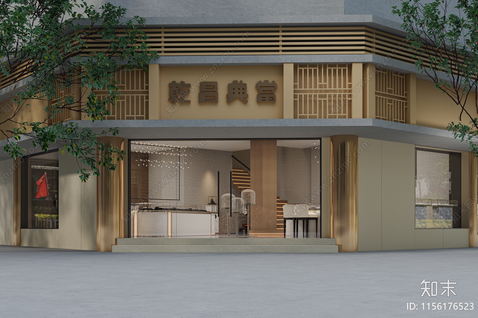 现代珠宝店3D模型下载【ID:1156176523】