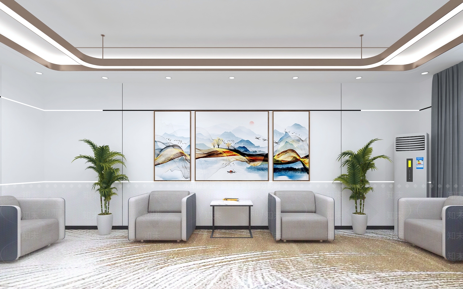 现代贵宾接待室3D模型下载【ID:1156180202】