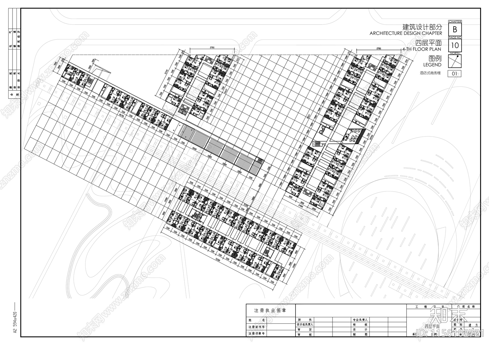 24米玻璃幕墙商业综合体广场建筑图cad施工图下载【ID:1156182721】