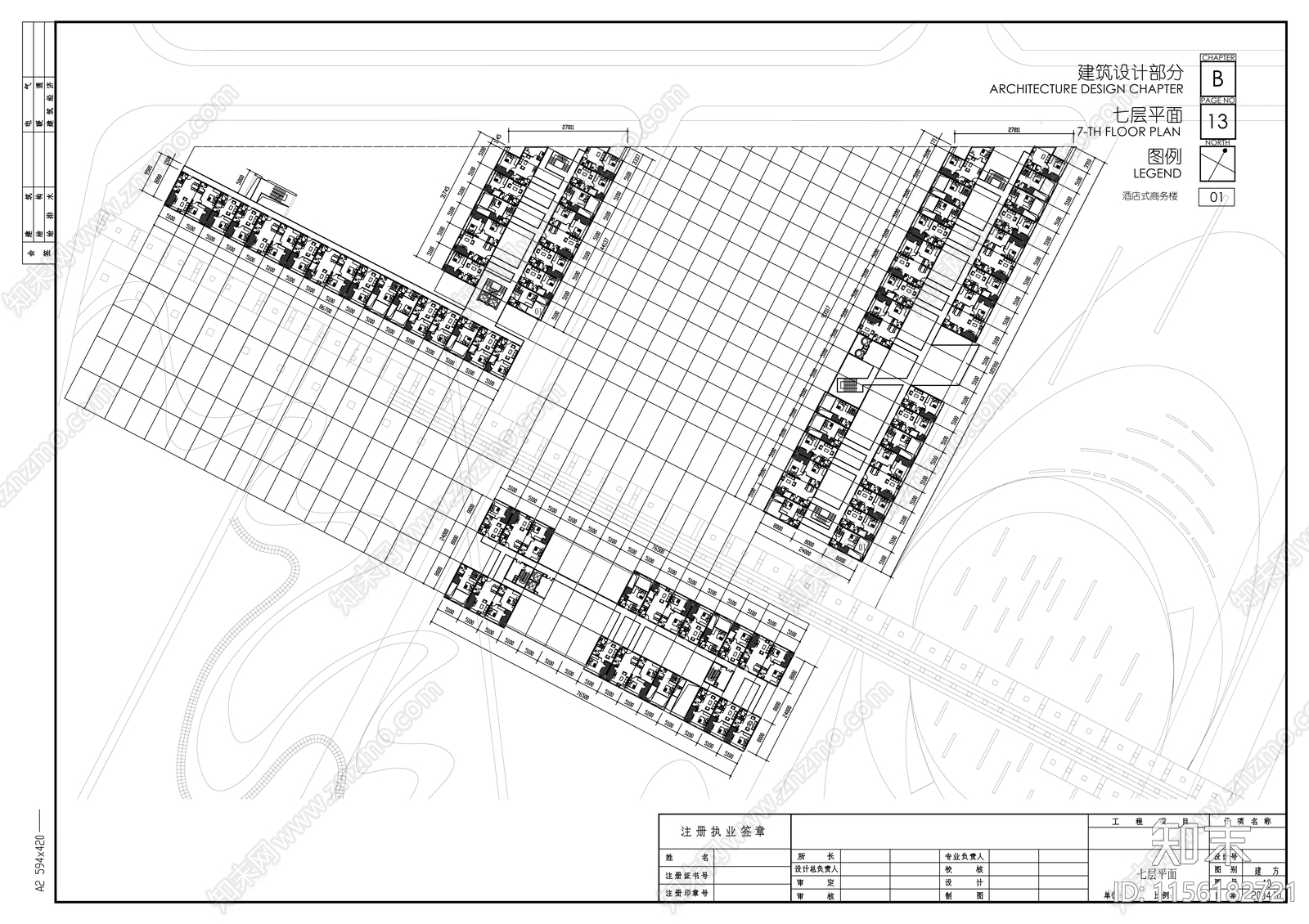 24米玻璃幕墙商业综合体广场建筑图cad施工图下载【ID:1156182721】