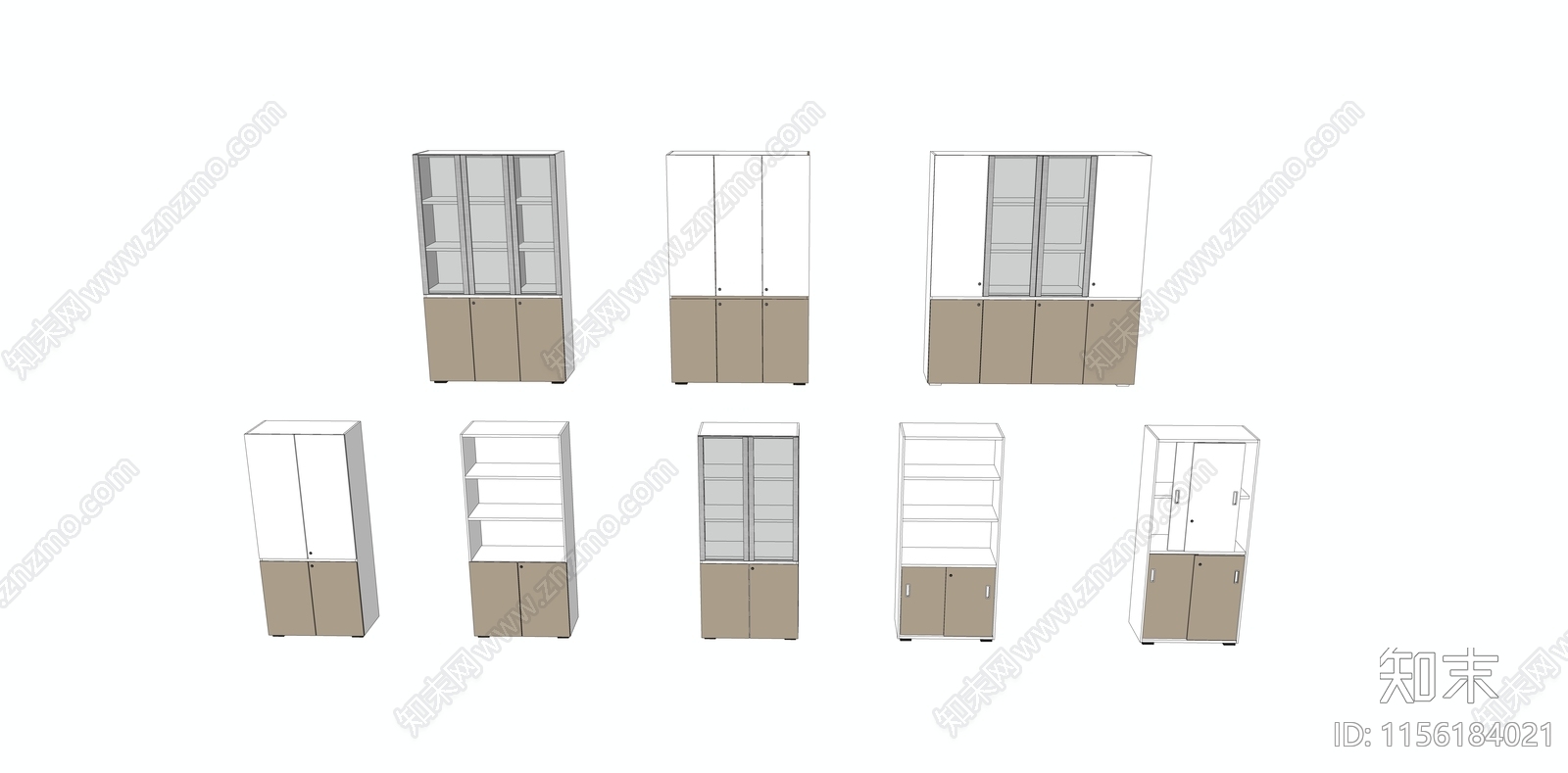 现代文件柜SU模型下载【ID:1156184021】