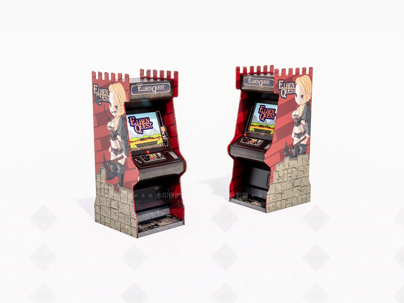 现代老旧游戏机3D模型下载【ID:1156190302】