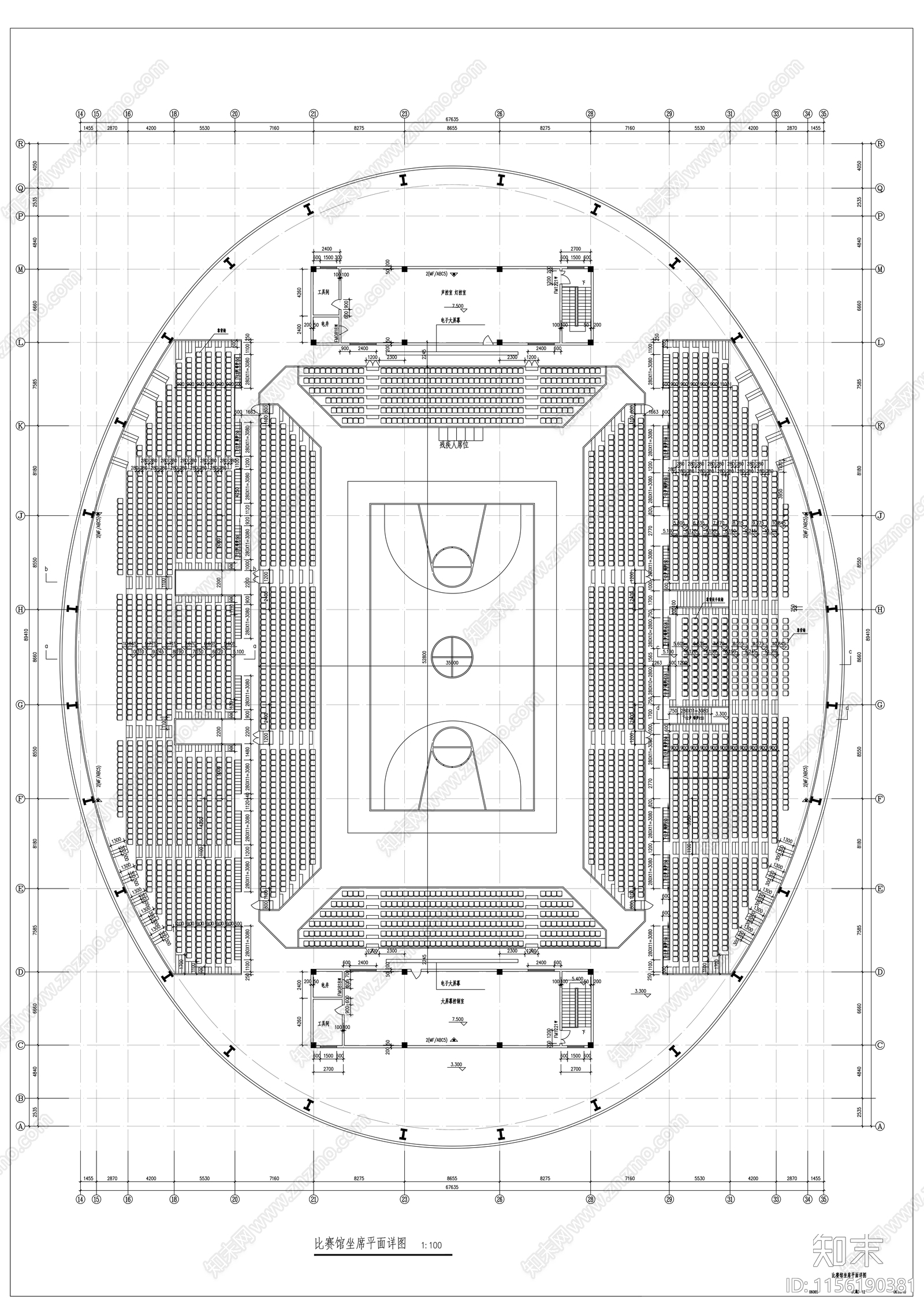 体育比赛馆建筑施工图下载【ID:1156190381】