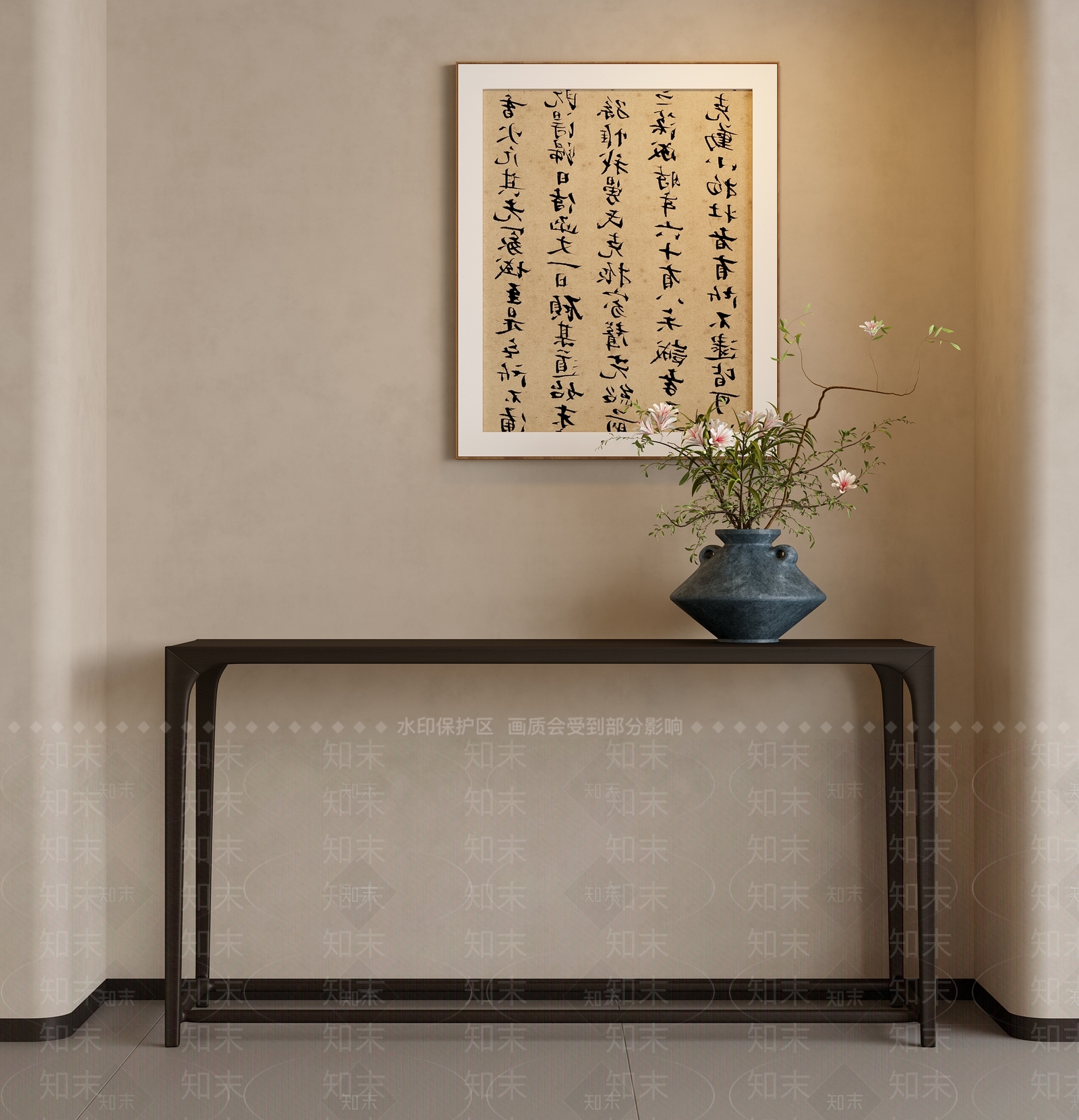 新中式条案3D模型下载【ID:1156191777】