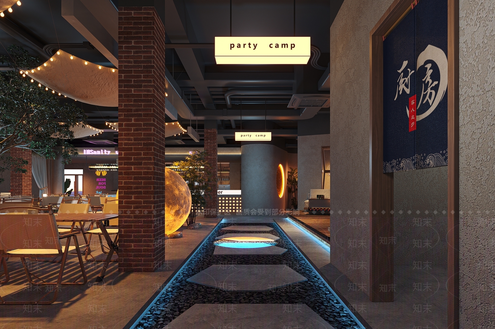 工业风其他娱乐空间3D模型下载【ID:1214355665】