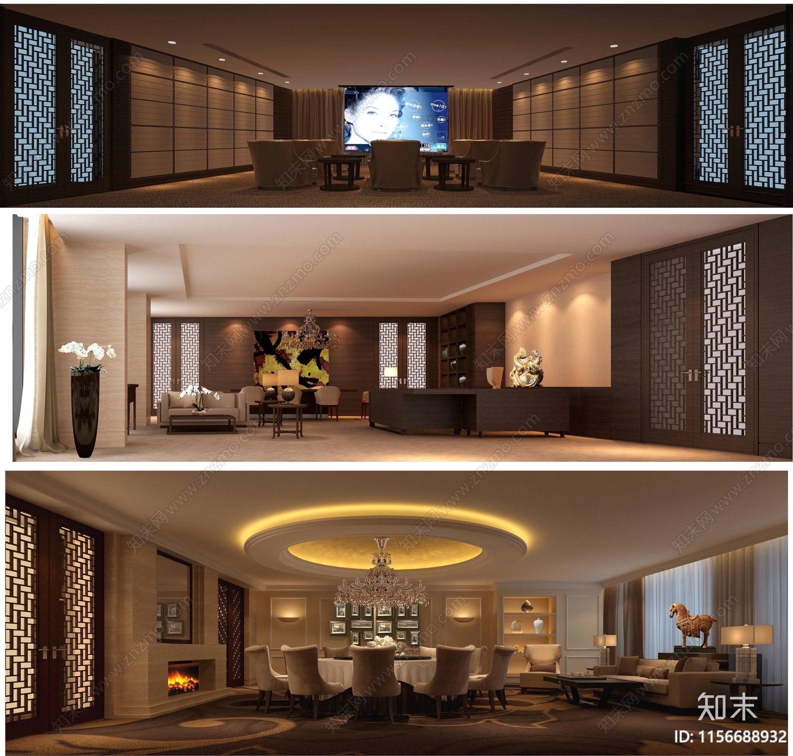 北京X公司办公会所cad施工图下载【ID:1156688932】