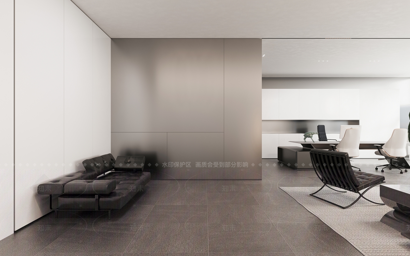 现代办公大厅3D模型下载【ID:1214355720】