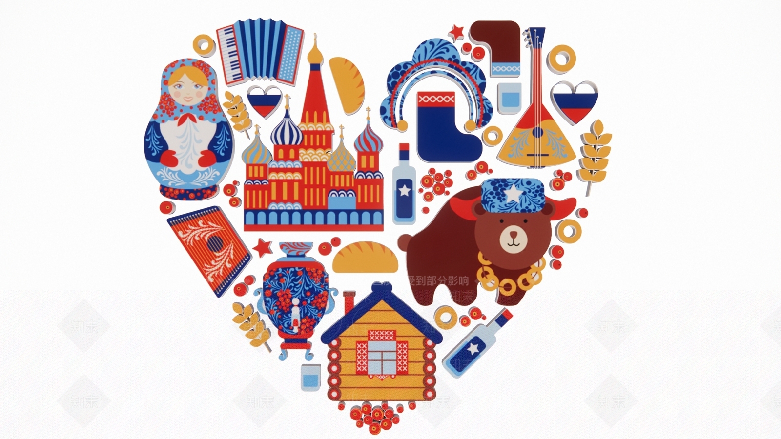 现代2D俄罗斯旅游文化景点舞蹈建筑剪影3D模型下载【ID:1156203622】