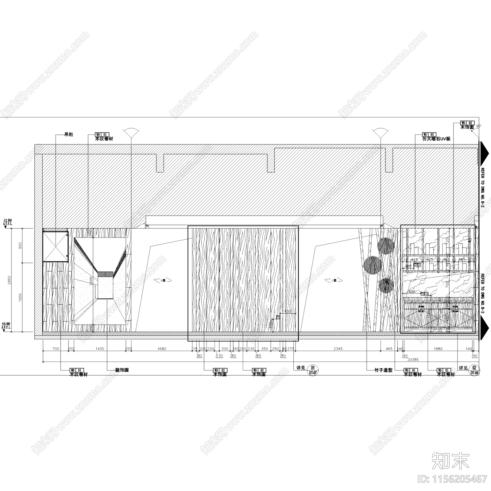 新中式现代鑫客家万达店客家菜餐厅室内工装cad施工图下载【ID:1156205467】