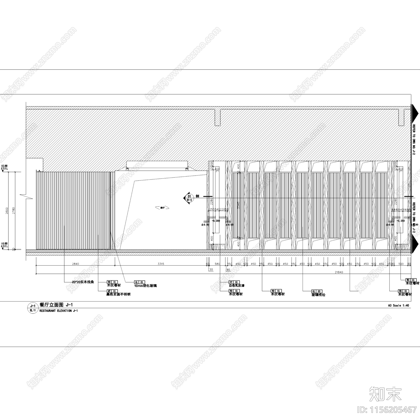 新中式现代鑫客家万达店客家菜餐厅室内工装cad施工图下载【ID:1156205467】
