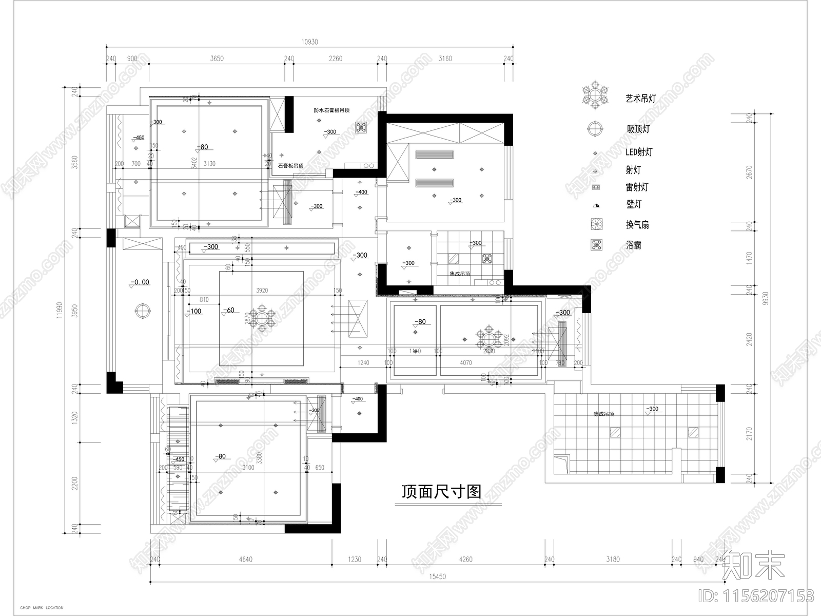现代家装cad施工图下载【ID:1156207153】