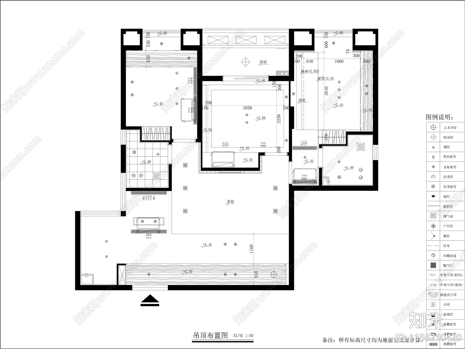 现代家装cad施工图下载【ID:1156210420】